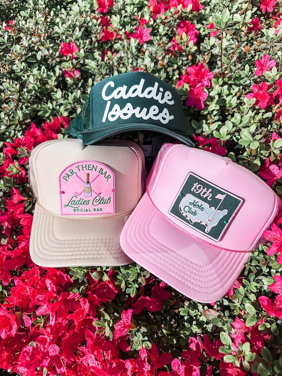 MASTERS Trucker Patch Hat • Masters Hat • Golf Patch Hat • Ladies Who Golf • women’s golf hat • Caddie Issues