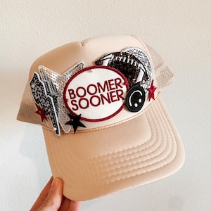 OU Trucker Patch Hat • BOOMER SOONER •