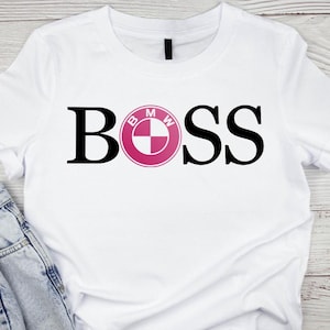 BMW Boss Pink Tshirt Design PNG PDF