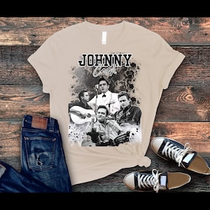 Johnny Cash 90s Tshirt Design PNG PDF Digital Download