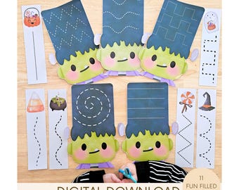 Halloween Scissor Skills, Homeschool Printables, Preschool Curriculum, Toddler Activities, Educational, Kindergarten, Learning Binder