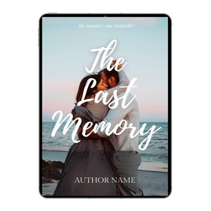 Puede incluir: Una portada de libro con una pareja abrazándose en una playa al atardecer. El título del libro es "The Last Memory" y el nombre del autor aparece debajo. El texto "the number one bestseller" está en la parte superior de la portada.