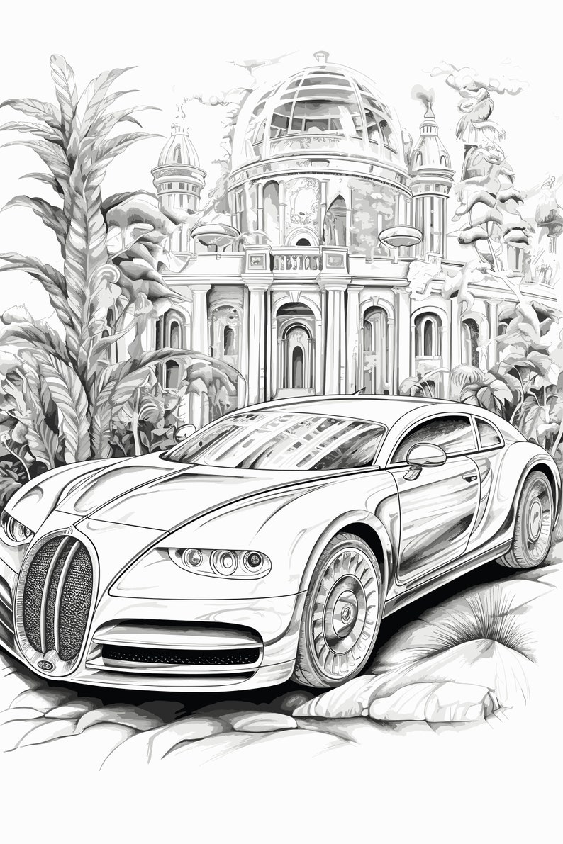Car Coloring Pages for Kids, Coloring Book for Children, Vehicle