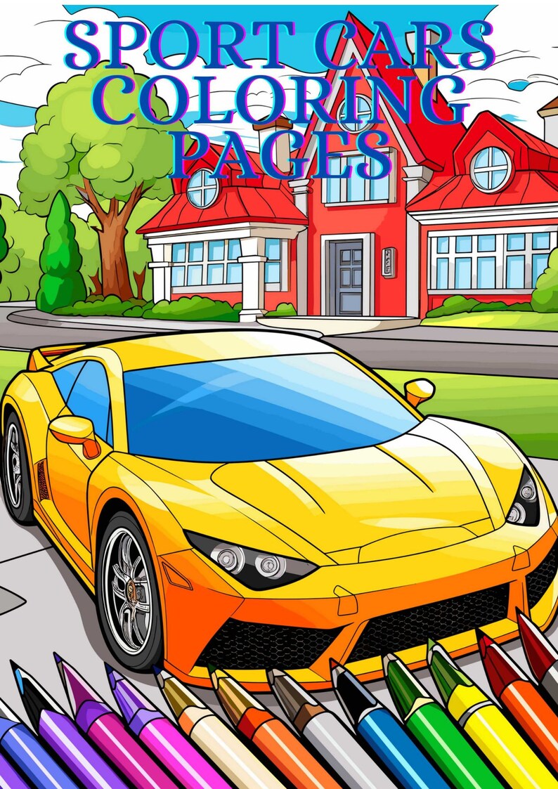 Car Coloring Pages for Kids, Coloring Book for Children, Vehicle