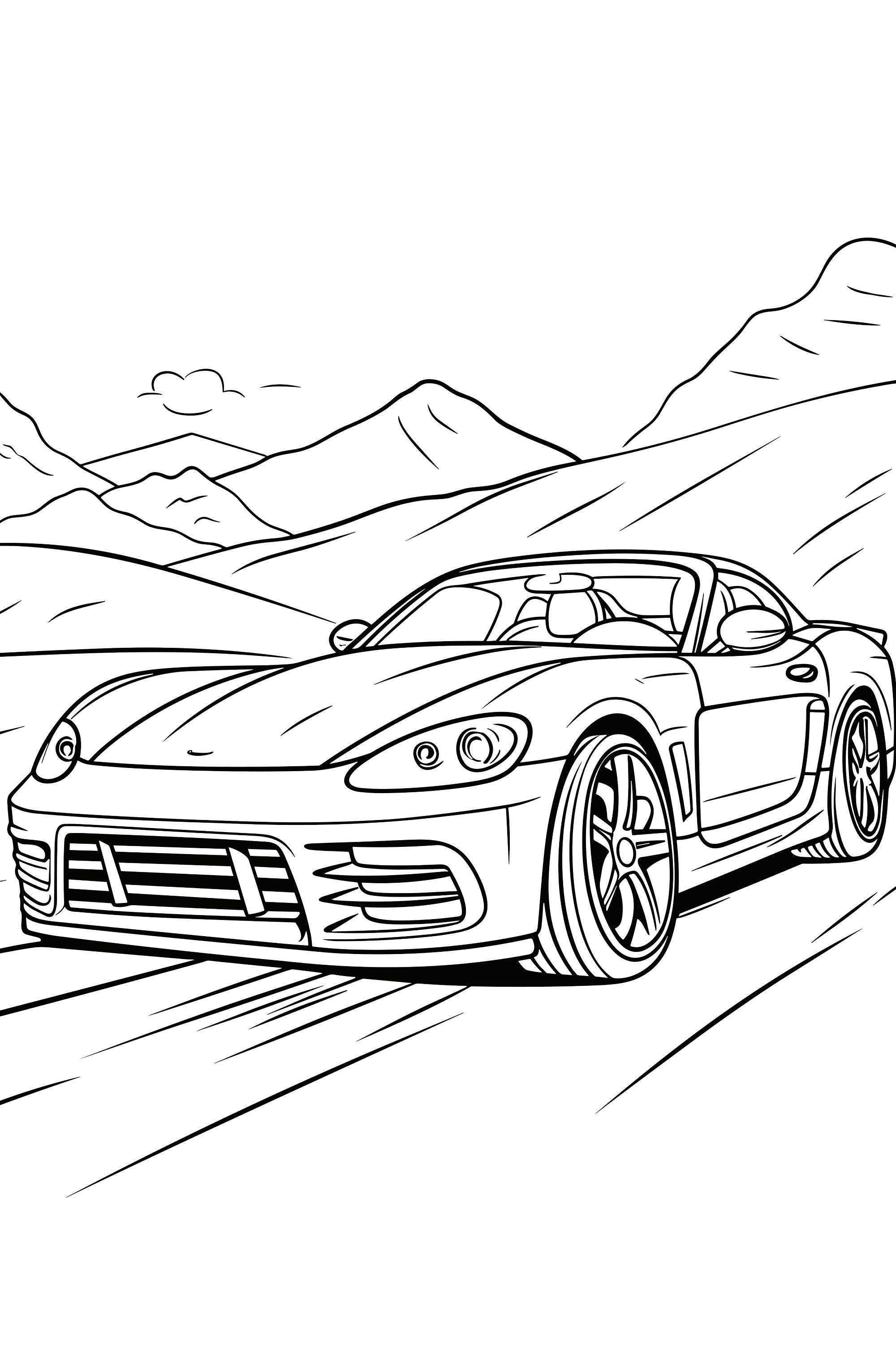 25 Sports Cars Coloring Book, Interactive Coloring Pages, Fun Learning