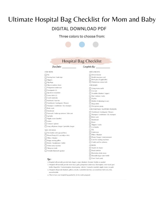 Giving Birth Infant Diaper Bag Checklist Giving Birth Newborn Baby