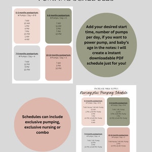 Exclusive Pumping Schedules: Custom for YOU image 1