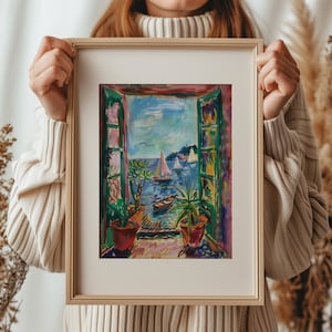 Henri Matisse Open Window Print: Fauvism Abstract Art (Digital Download)