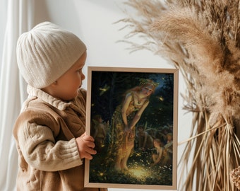 mystischer Pre-Raphaelite Druck Ethereal Feenfrau Dekor - ein durchdachtes Geburtstagsgeschenk Art