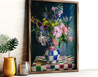 Henri Matisse Les Pivoines Druck – Lebendige botanische Blumen-Wandkunst für Galerieästhetik, künstlerisches Muttertagsgeschenk