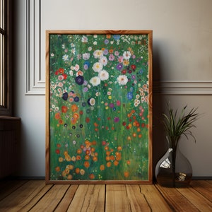 Charming Garden Art Print Rustic Country Scene Vintage Landscape Printable Perfect Housewarming Gift
