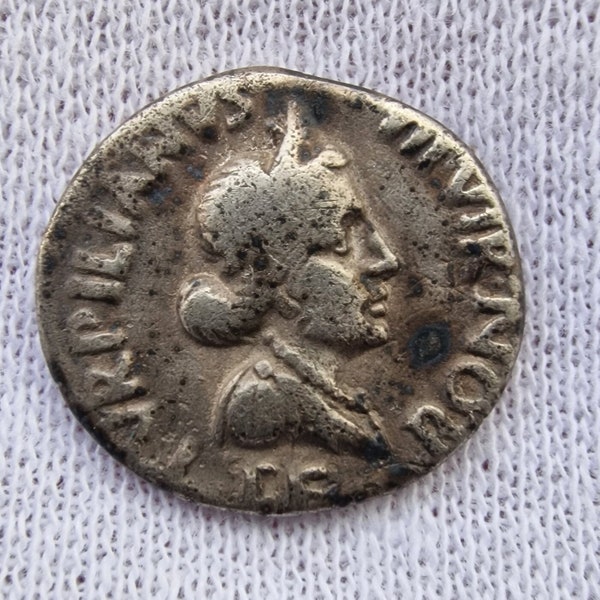 Ancient Silver Denarius of Augustus