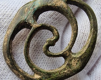 Ancient Roman bronze Fibula