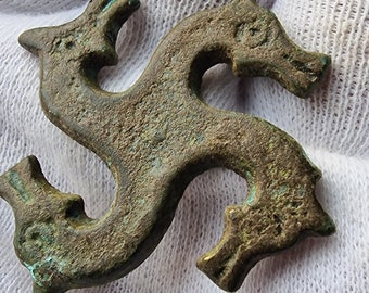 Ancient Roman bronze Horse Fibula