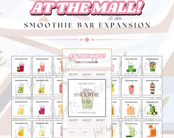 Smoothie Bar Expansion | Floor 4 | At The Mall - Box Savings Challenge Game | A6 Printable PDF
