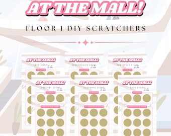 DIY Scratch Off Savings Challenge: At The Mall Game - Floor 1 (A6 Printable PDF)