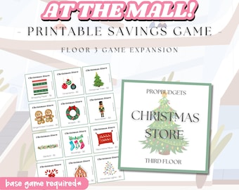 At The Mall Savings Game Expansion (Floor 3 - Christmas Store) - Printable Box Challenge