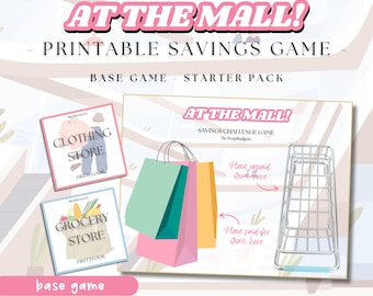 At The Mall Savings Game (Starter Pack) - Printable Box Challenge