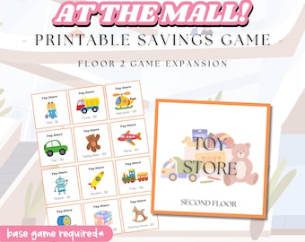 At The Mall Savings Game Expansion (Floor 2 - Toy Store) - Printable Box Challenge