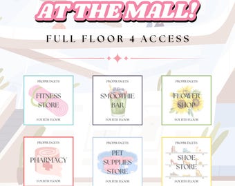 FULL Floor 4 Access | At The Mall - Box Savings Challenge Game | A6 Printable PDF