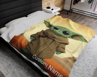 Spersonalizowany koc z welurowej pluszowej w stylu superbohatera, koc do gier/anime/filmów, z możliwością personalizacji, imię podane przez kupującego