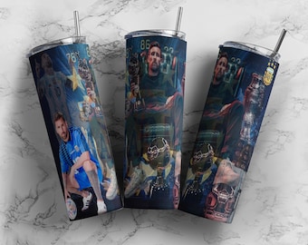 Lionel Messi Tumbler Design, 20oz Skinny Tumbler Wrap Sublimation Design, Messi 20oz Skinny Tumbler Wrap PNG, Instant Digital Download PNG