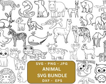 animal svg bundle,Zoo Animals SVG,cut file wild Animal cute animal,Animal Zentangle Svg, Instant Download.
