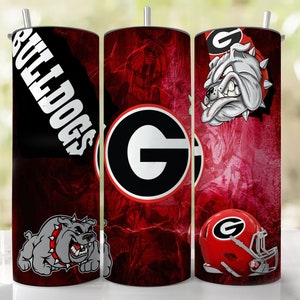 Georgia Bulldogs Becher wickeln 20 Unze Skinny Straight Sublimation Tumbler Png,
