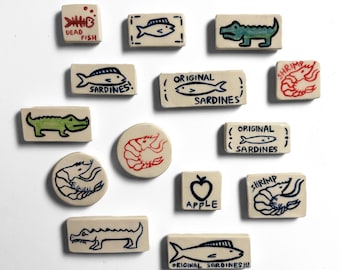 Handmade Ceramic Fridge Magnets: Unique Kitchen Decor