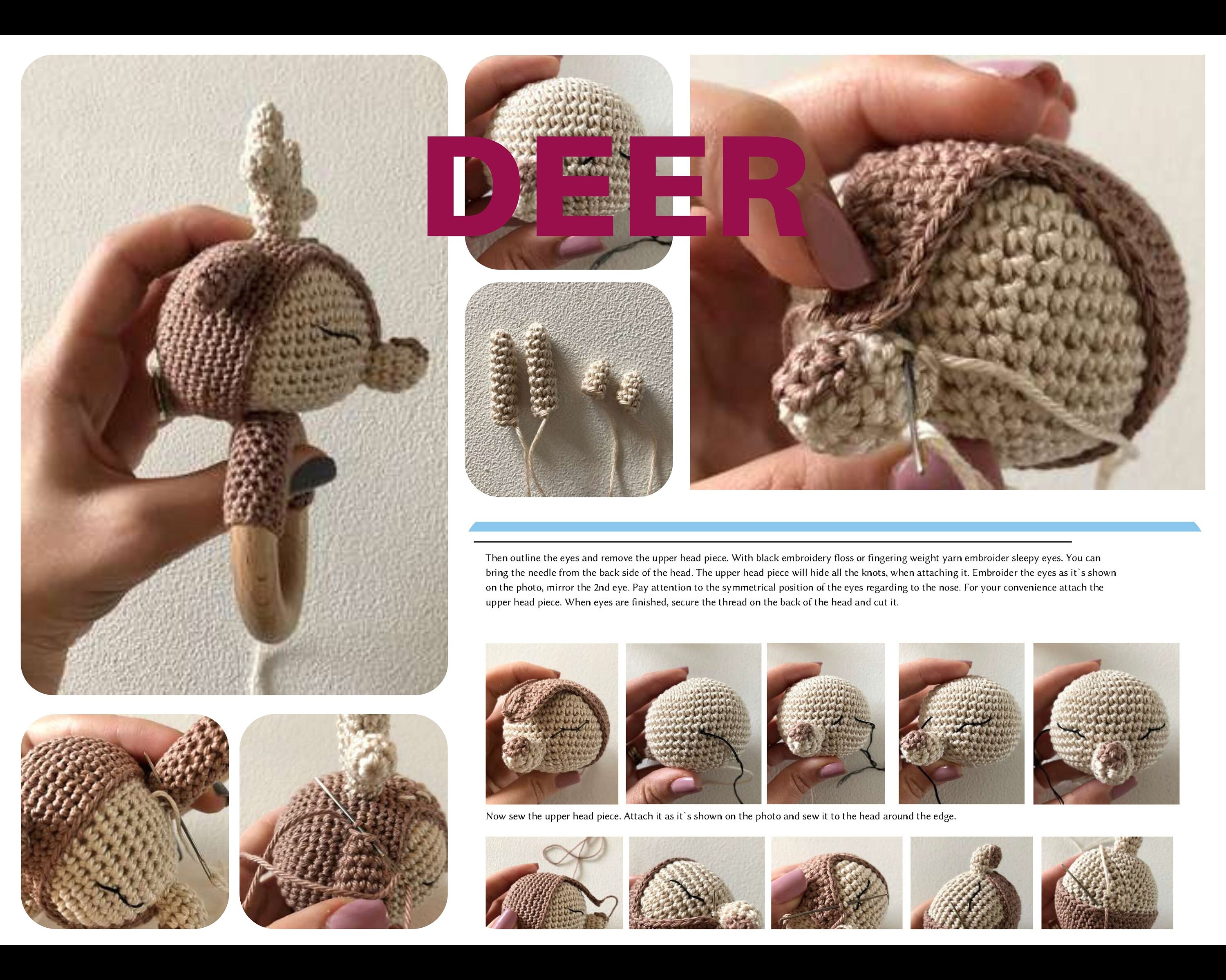 Baby Rattle Crochet Pattern Bundle, Cute Animals Bunny, Teddy Bear ...