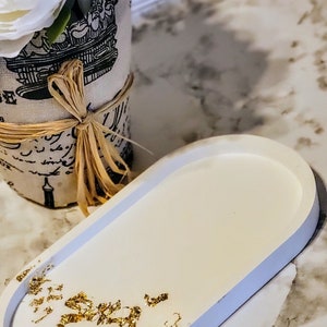 White Ceramic Oval Tray
