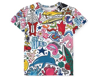Ocean Adventure: All-Over Print Kids Sports Jersey by Allure Armor