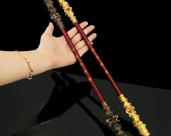 Black Myth: Wukong Golden Cudgel Replica - 3D Carved Alloy Display