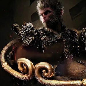Black Myth Wukong Gold Alloy Headband: Game Collectible