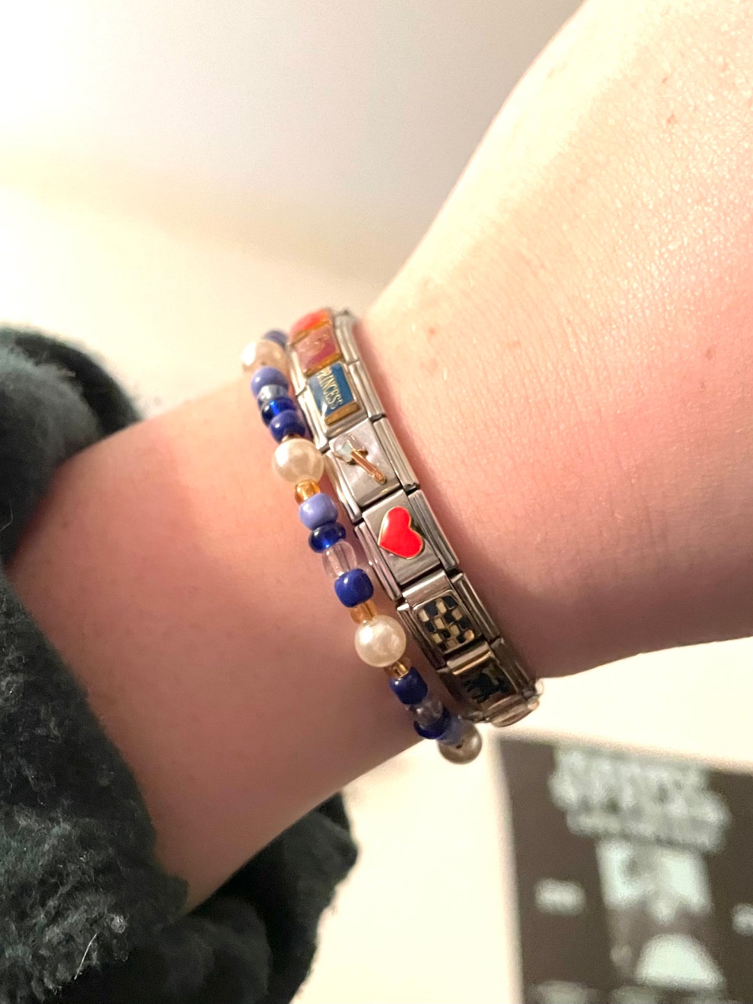 Vintage Italian Charm Bracelet, Mystery Italian Charm Bracelet