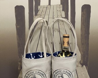 Sloop Clearwater Mains'l Wine Bag
