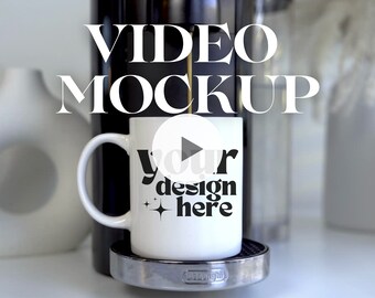 Coffee Mug Mockup | Mug Video Mockup | White Mug Video Mockup | 11 Oz White Mug Video Mockup | Mug Mockup | Video Mockup | Real Mug Mockup