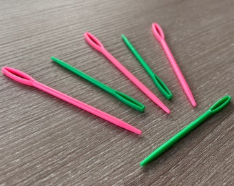 Plastic Yarn Needles: Tapestry, Crochet, and Knitting - Set of 6