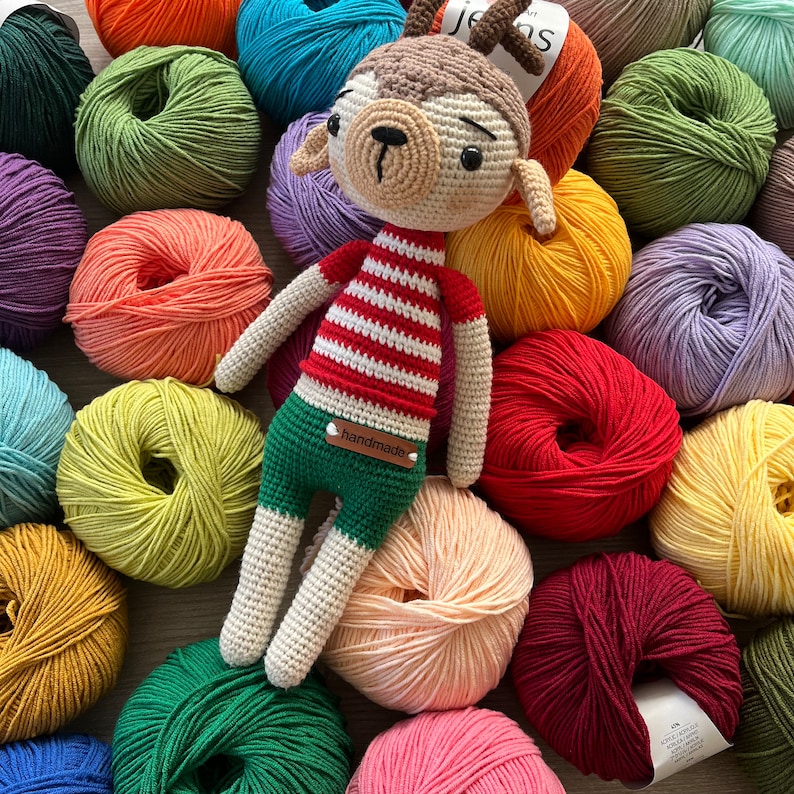 Yarnart Jeans Yarn, Soft Cotton Amigurumi Yarn, Crochet Yarn, Cotton