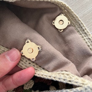 18mm Sewable Magnetic Snaps: Gold & Silver Purse Closures image 5