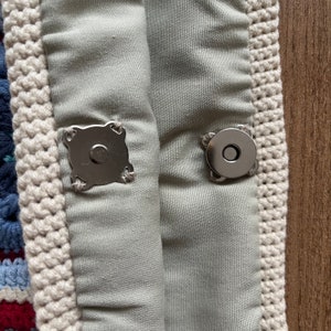18mm Sewable Magnetic Snaps: Gold & Silver Purse Closures image 6