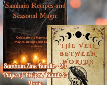 Samhain Zine Bundle, Witches' Harvest & The Veil (Digital Download)