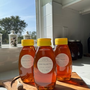 Raw Saw Palmetto Honey: Unfiltered Florida Honey (16 oz)