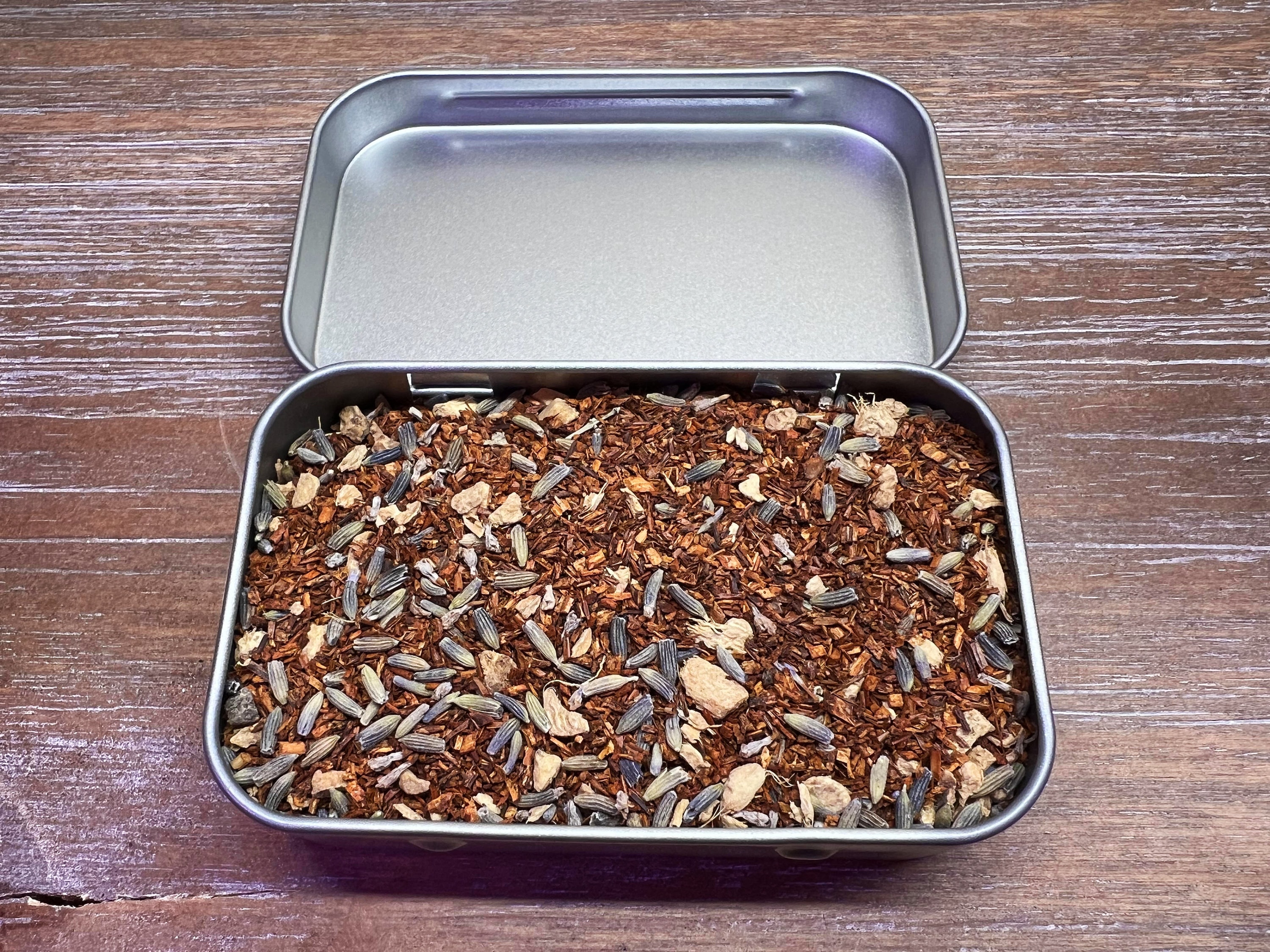 CALMING ROOIBOS Loose Leaf Herbal TEA Tin Gift for Her, Gift for Him, Calm, Relax, Anxiety