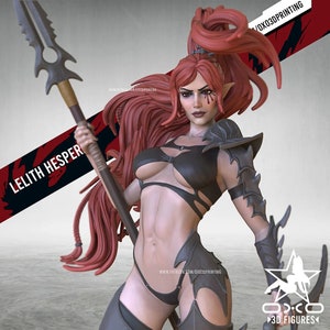 Lelith Hesperax - Fan Art Resin Statue by OXO 3D -  Garage Kit - Unpainted/Unassembled