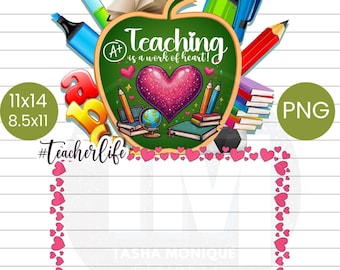 Jumbo Teacher Treat Cards for Teachers | 11x14 and 8.5x11 PNG Printable | #TeacherLife Appreciation Cards