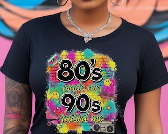 Los 80 me hicieron, los 90 me criaron PNG: Nostalgia retro (Descarga digital)