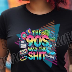 90s PNG Design: Retro Nostalgia, Sublimation Ready (Digital Download)