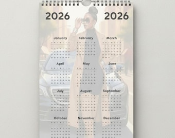 Personalized 2026 Calendar Template | Canva Template | Instant Download