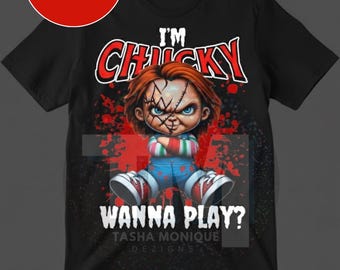 Chucky Horror Movie PNG, "I'm Chucky" Digital Art (Instant Download)